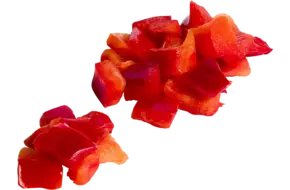 Paprika rood brunoise 20mm bulk